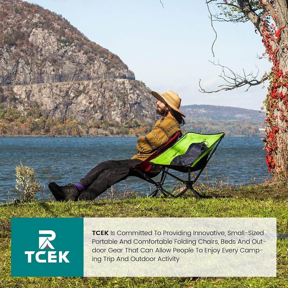TCEK Swivel Portable Chair - Small Compact Collapsible